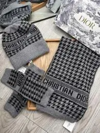 christian dior hat and echapres and glove set s_1255414